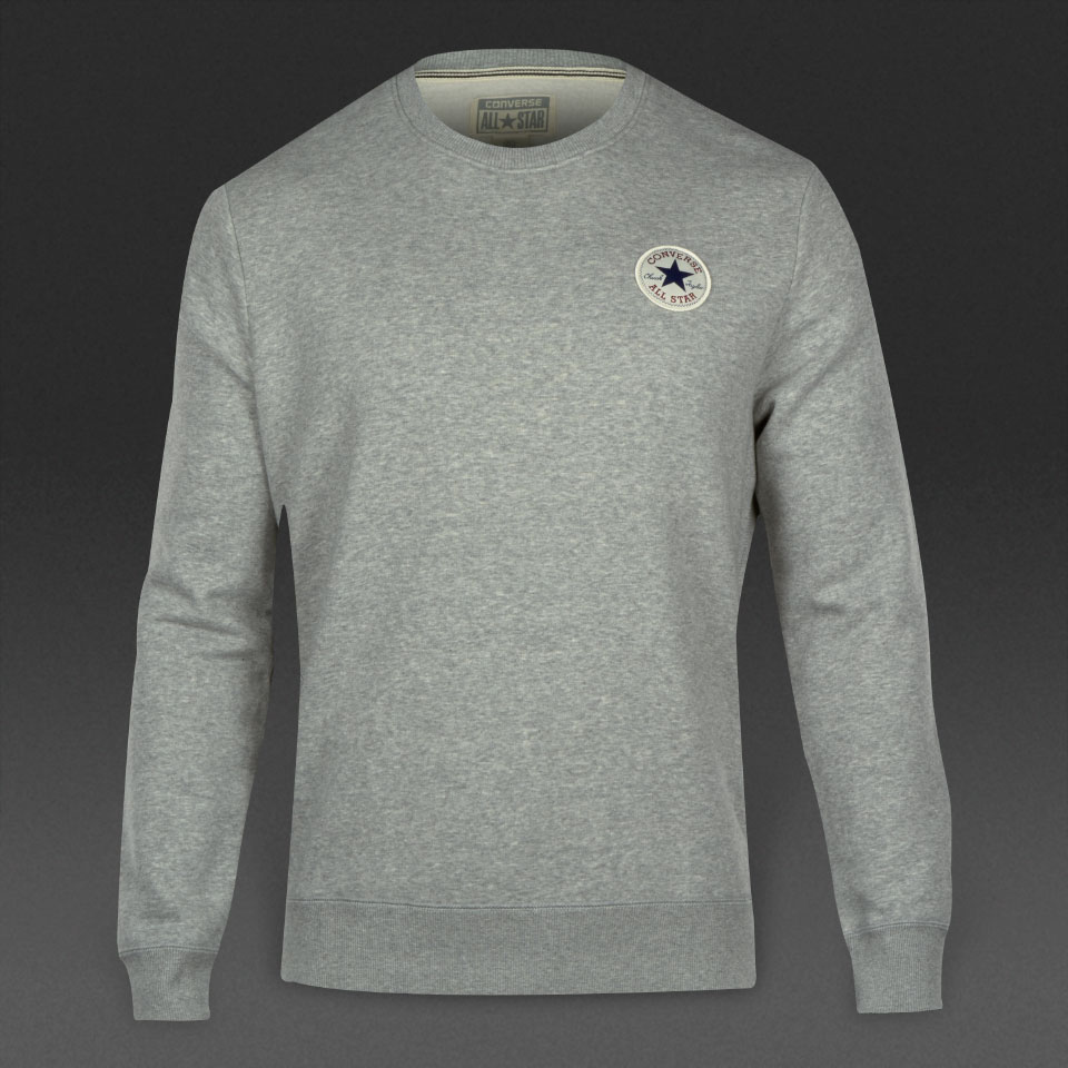 Converse Core Crew Neck Sweater Vintage Grey Heather for Men